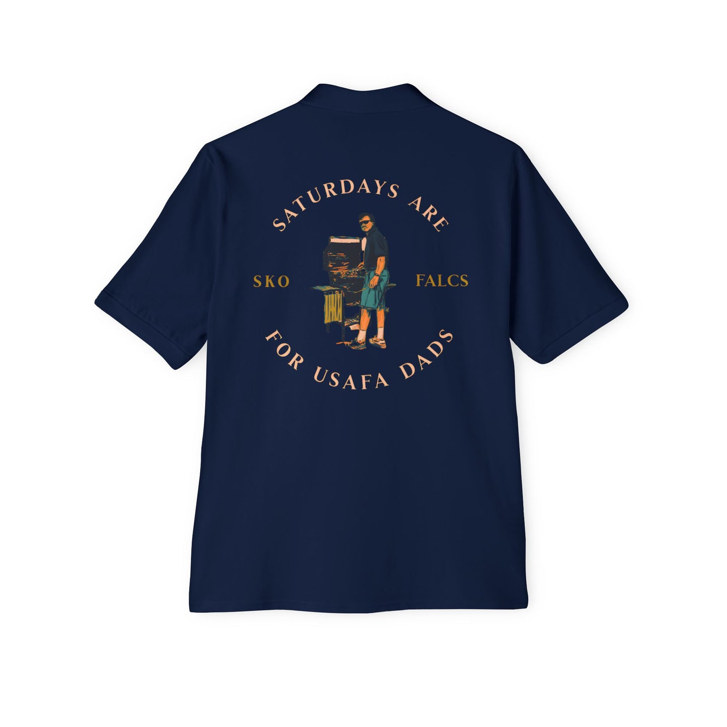 USAFA Dad Grilling Polo – Classic, Durable, and Ready for the Grill