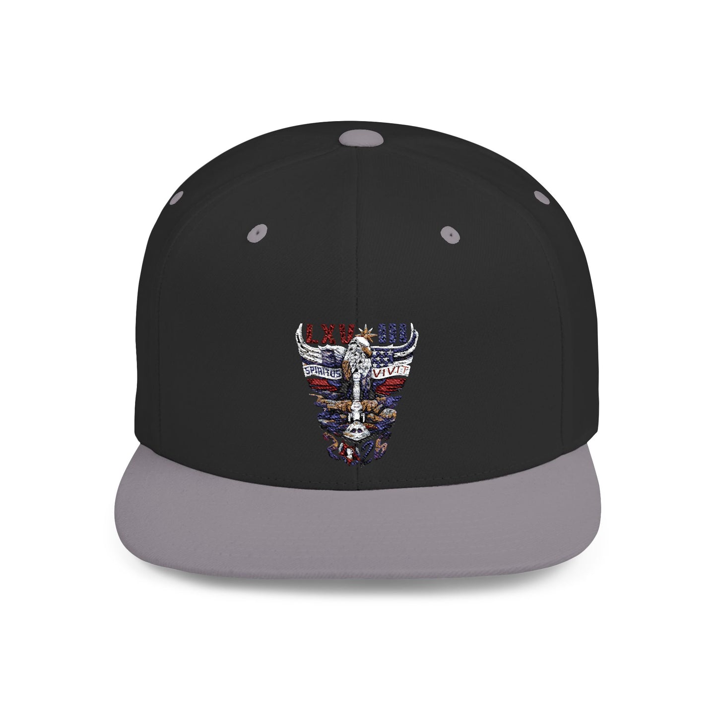 '26 Embroidered Flat Bill Snapback Hat