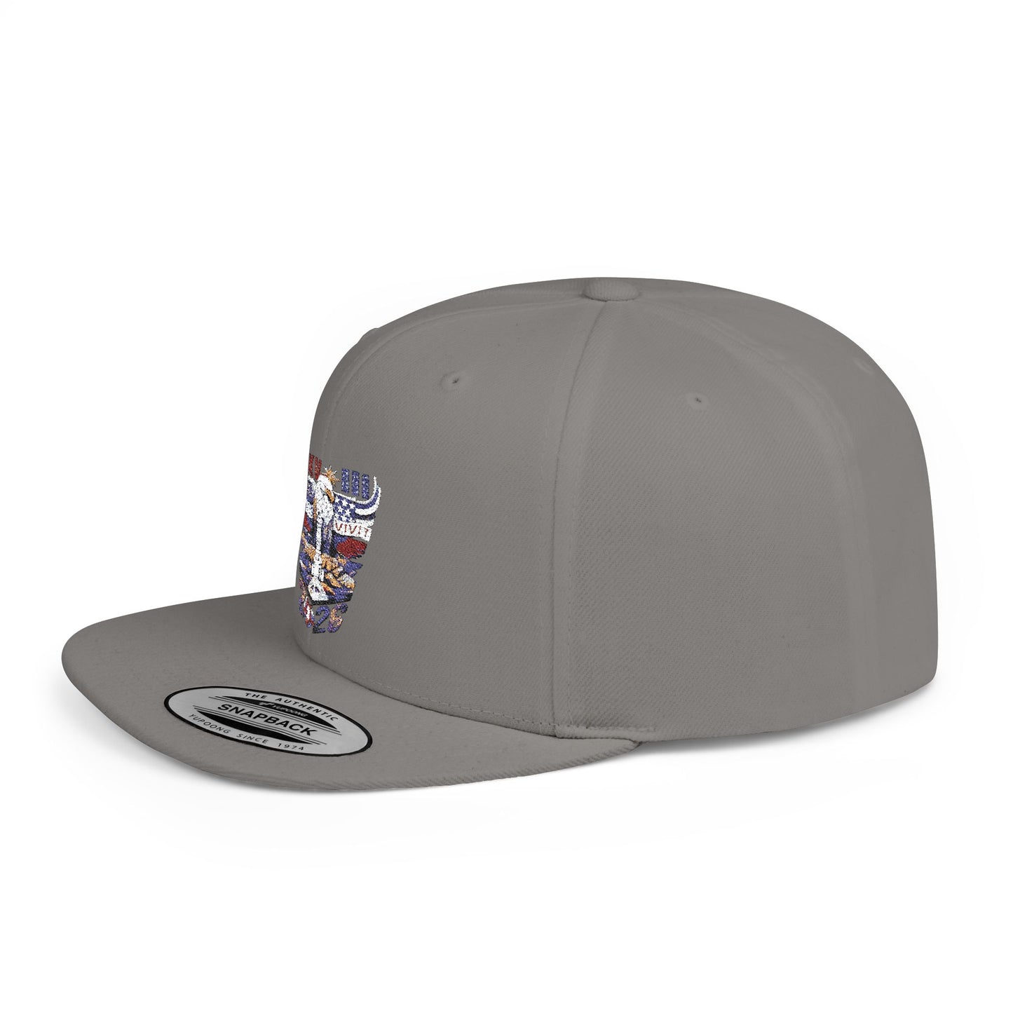 '26 Embroidered Flat Bill Snapback Hat