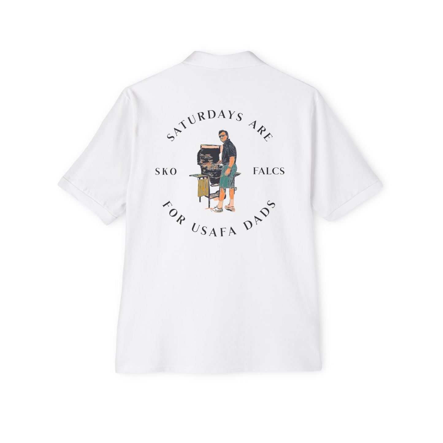 USAFA Dad Grilling Polo – Classic, Durable, and Ready for the Grill