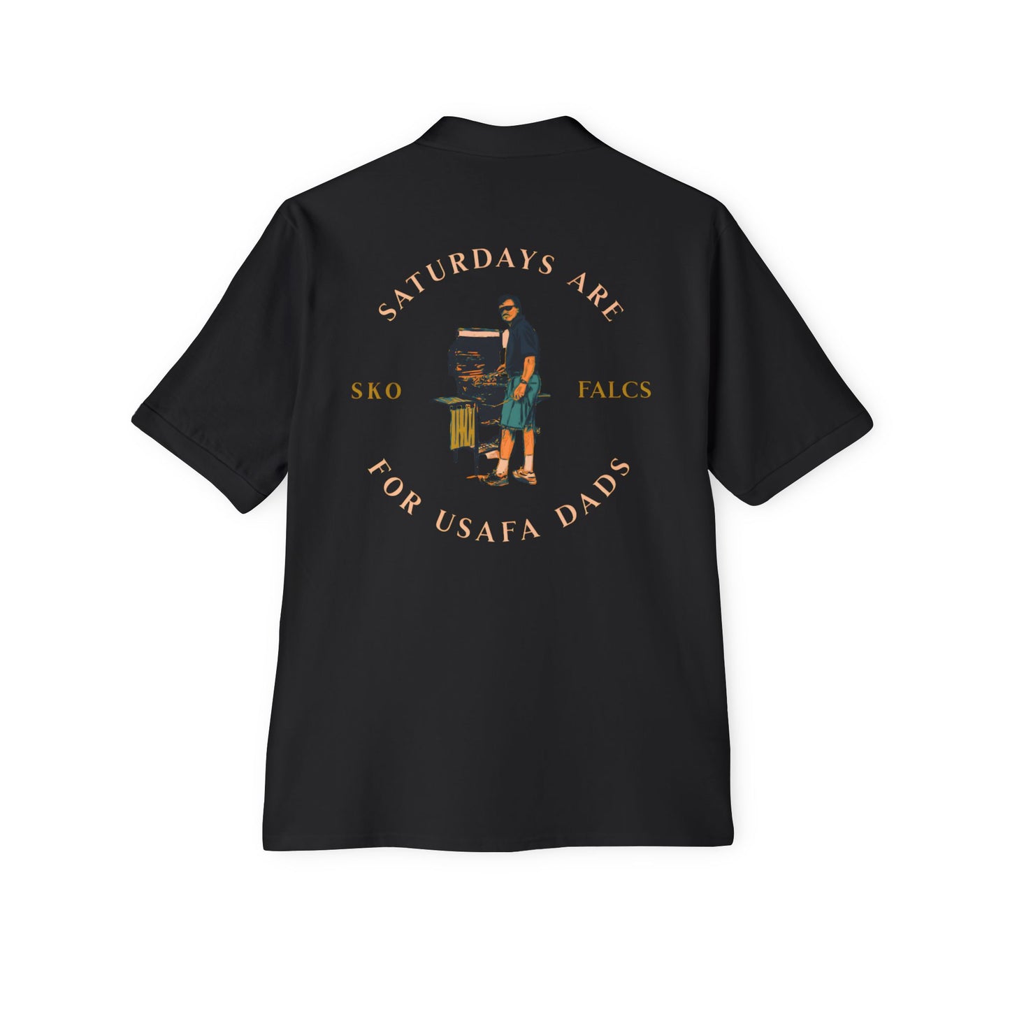 USAFA Dad Grilling Polo – Classic, Durable, and Ready for the Grill