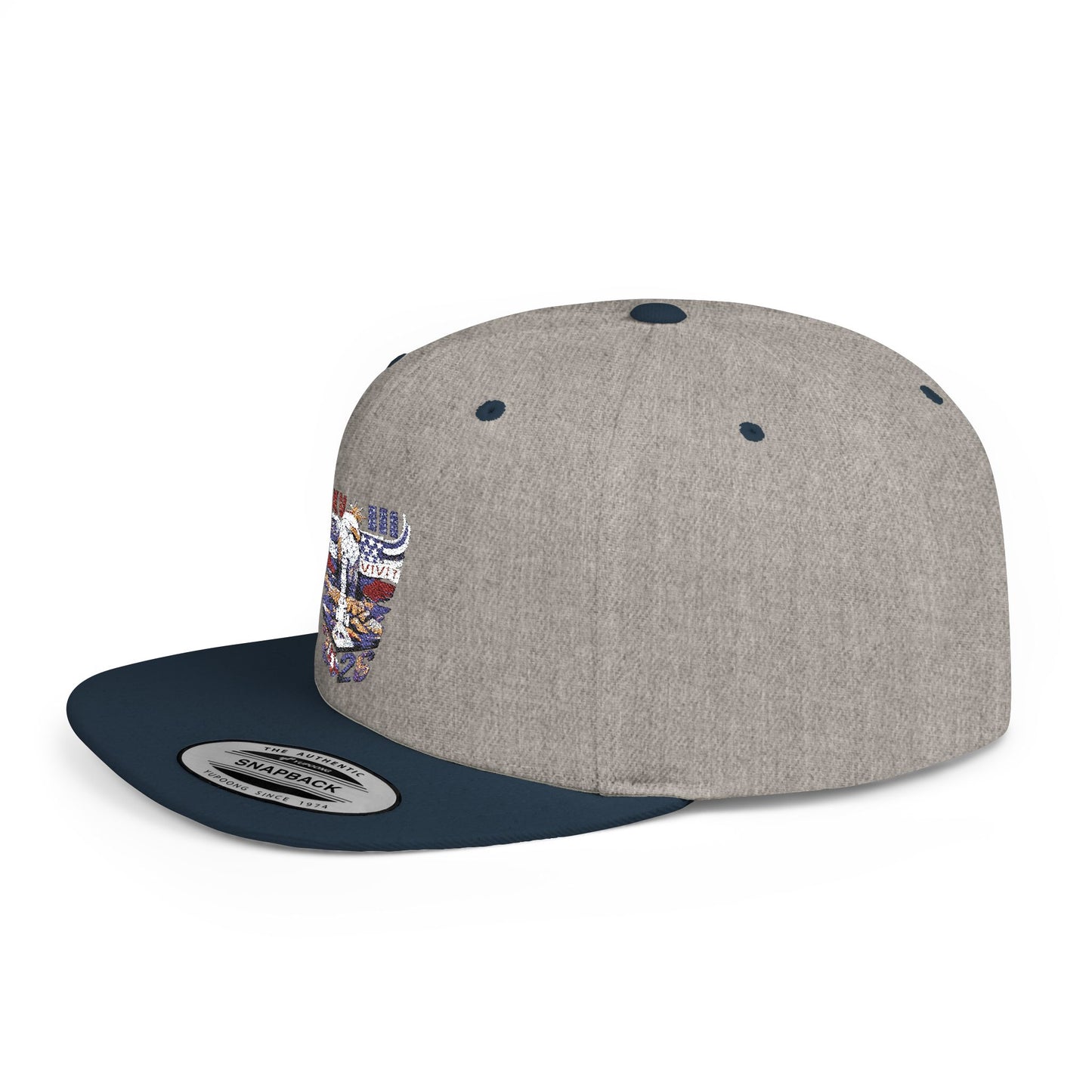 '26 Embroidered Flat Bill Snapback Hat