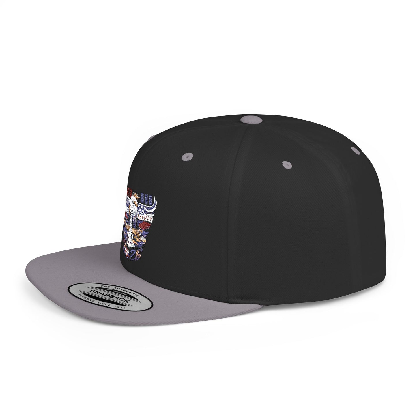 '26 Embroidered Flat Bill Snapback Hat