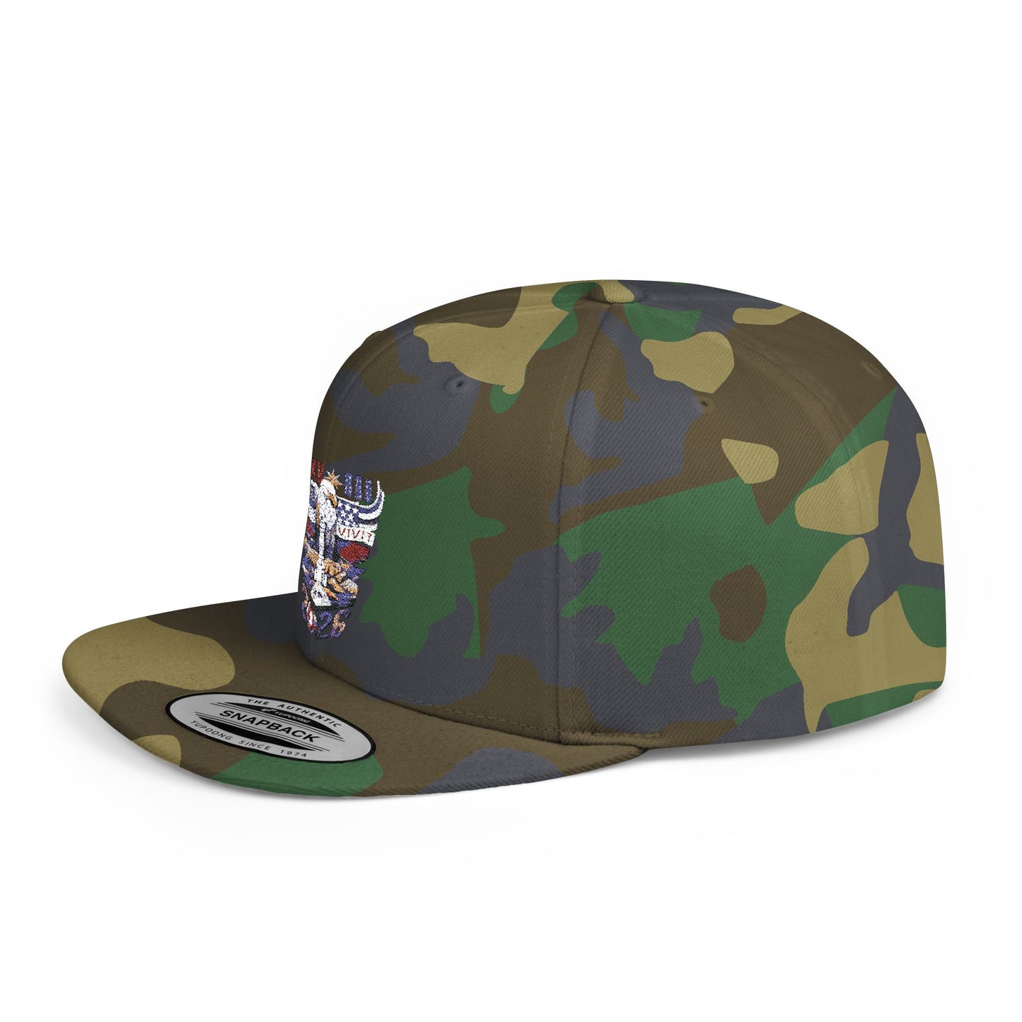 '26 Embroidered Flat Bill Snapback Hat