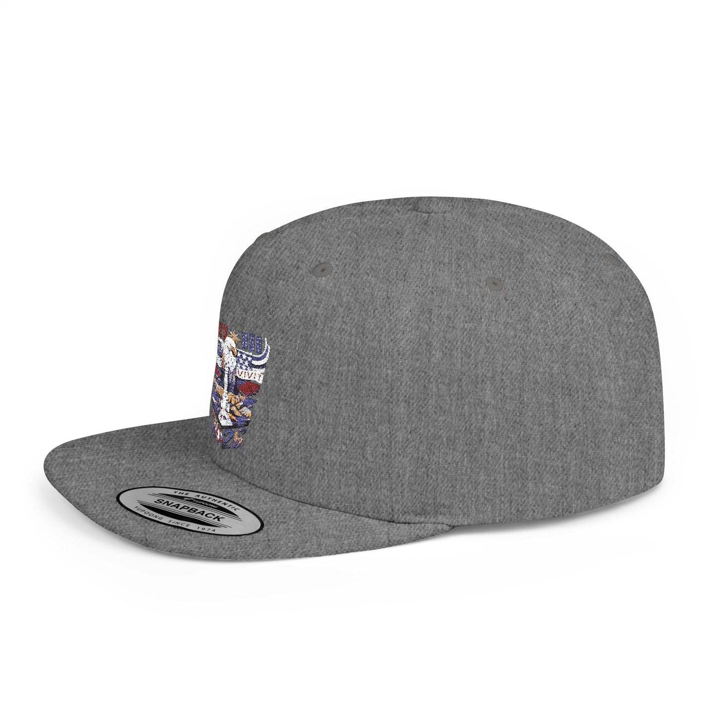 '26 Embroidered Flat Bill Snapback Hat