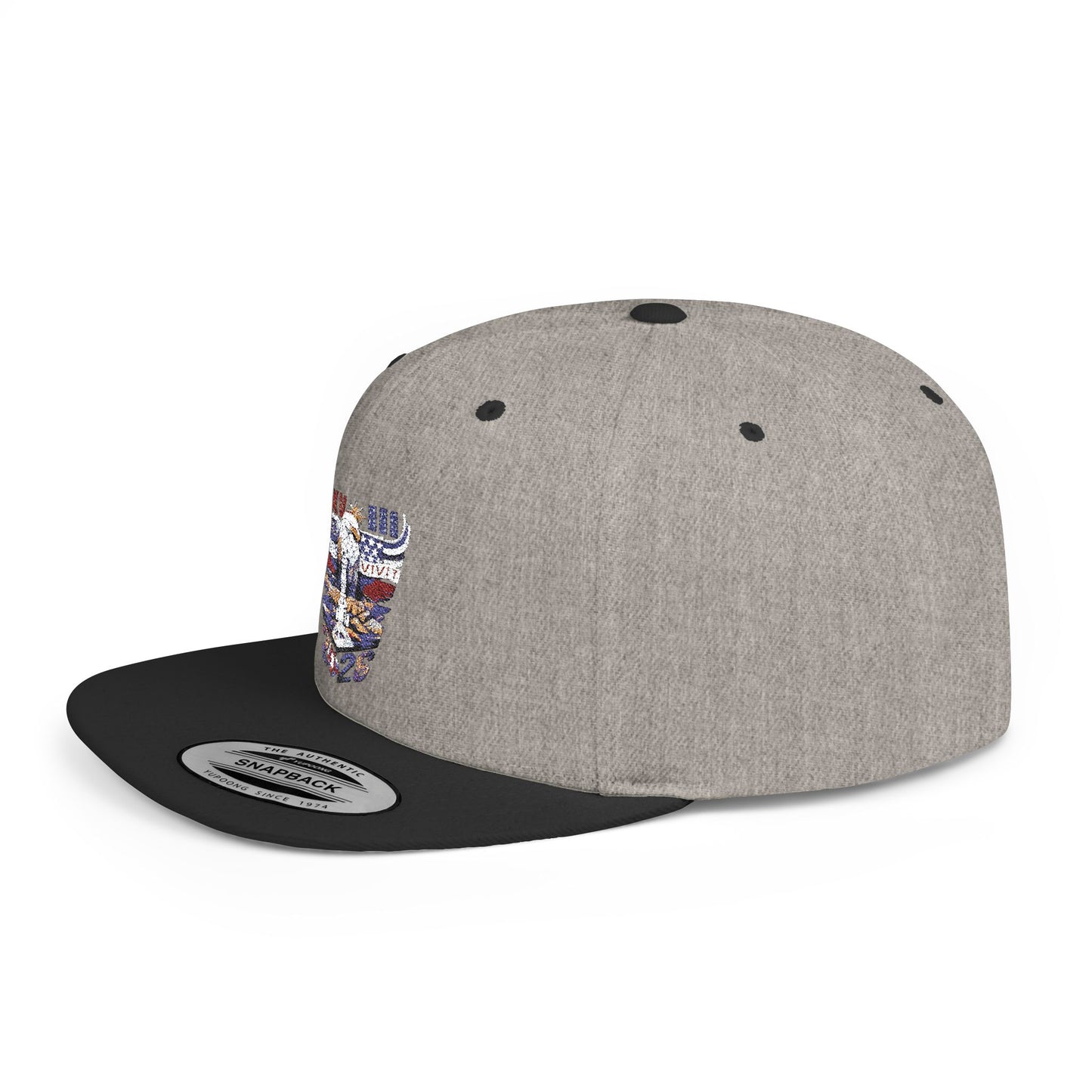 '26 Embroidered Flat Bill Snapback Hat