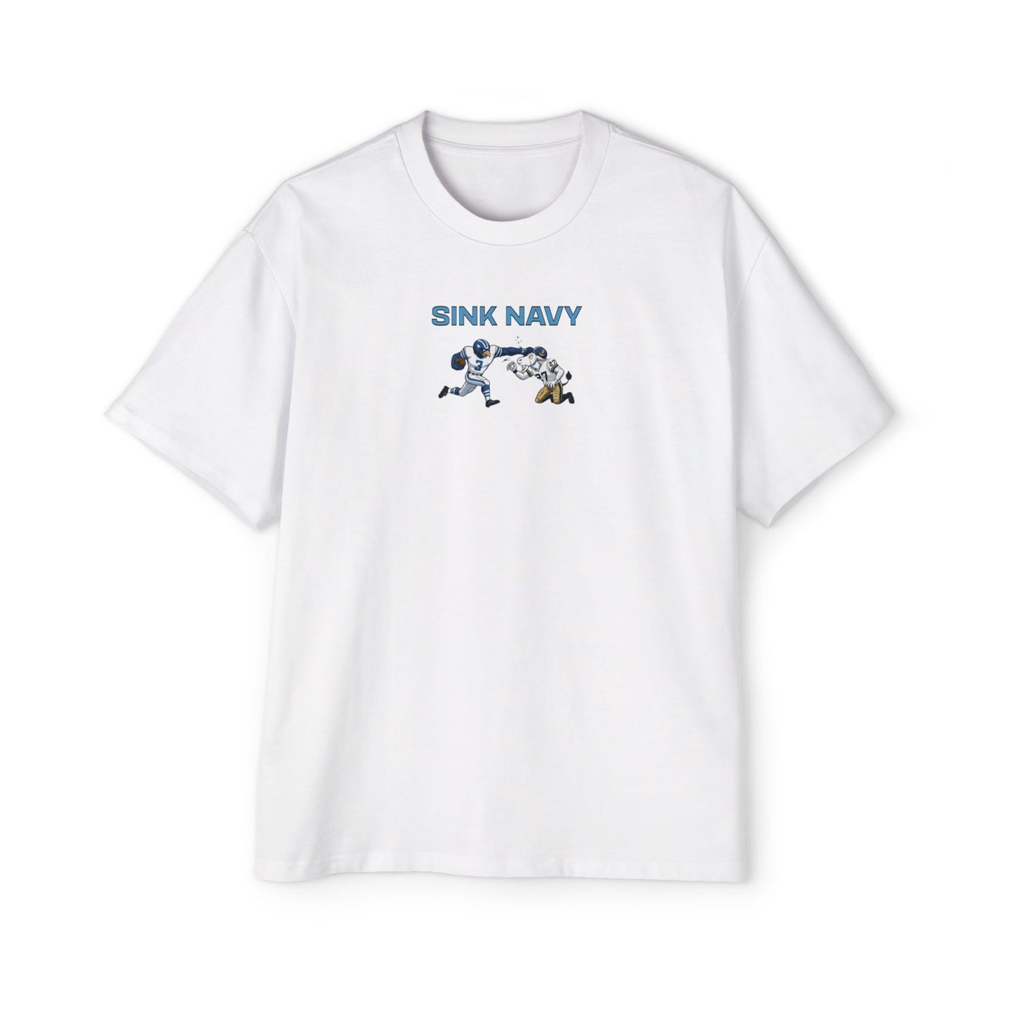 Sink Navy Oversized Tee - Comic Book Edition