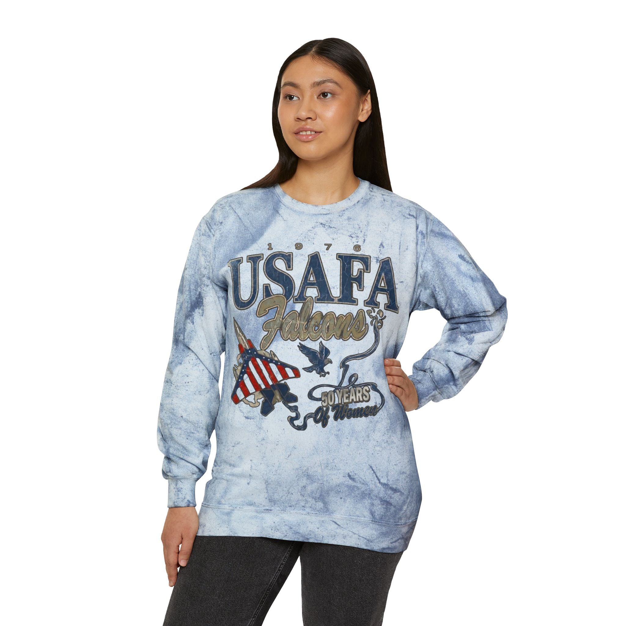 USAFA Women’s 50th Anniversary Retro Crewneck Sweatshirt