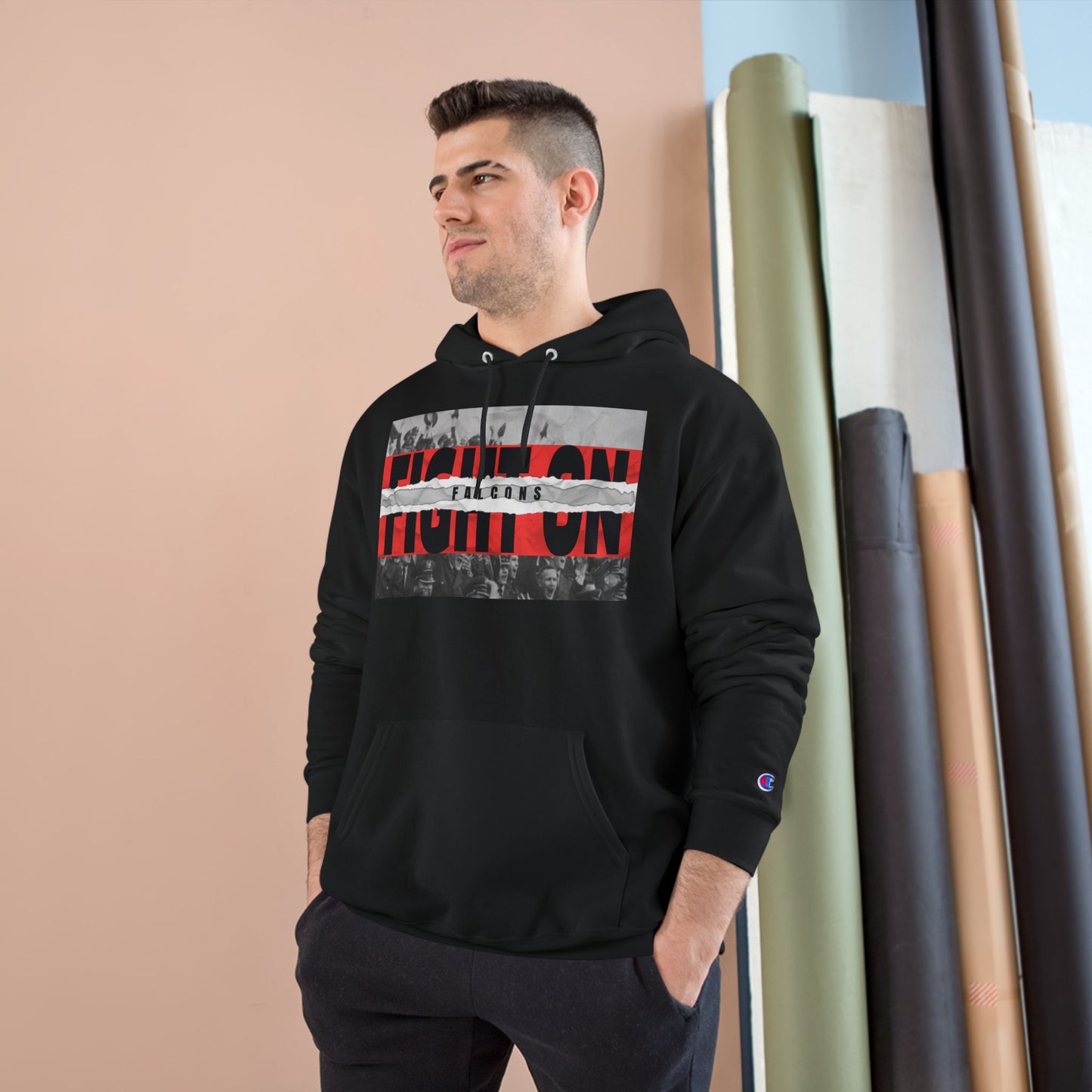 Gloriousoldzoo Fight On Champion Hoodie