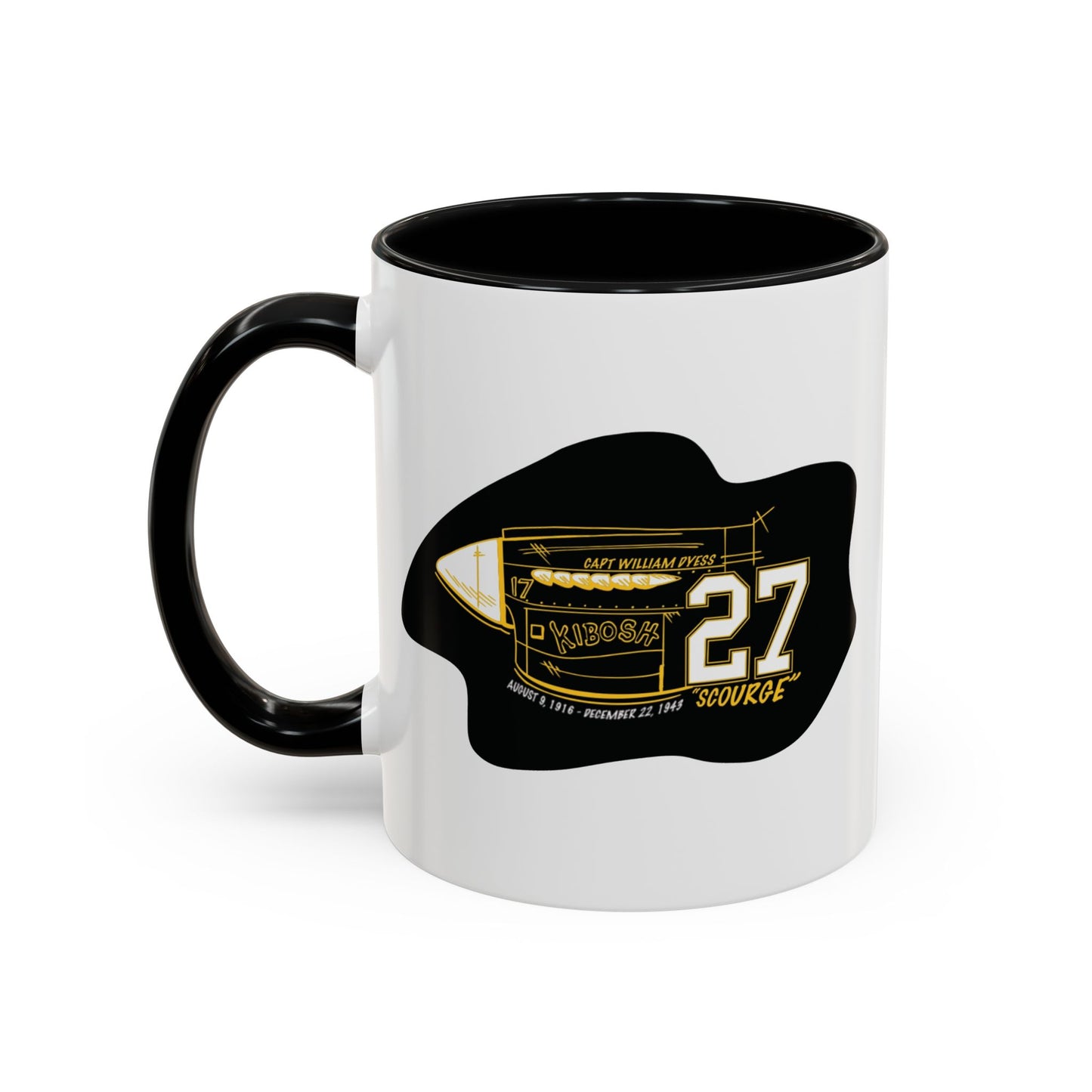 27'  WHITE Two-Tone Coffee Mug