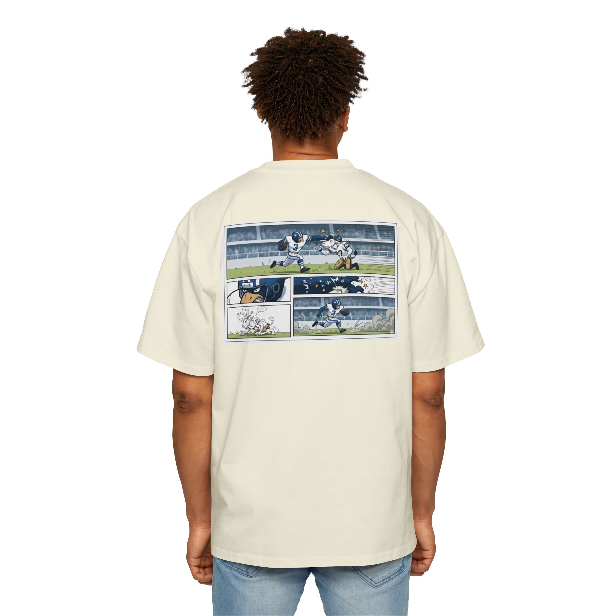 Sink Navy Oversized Tee - Comic Book Edition