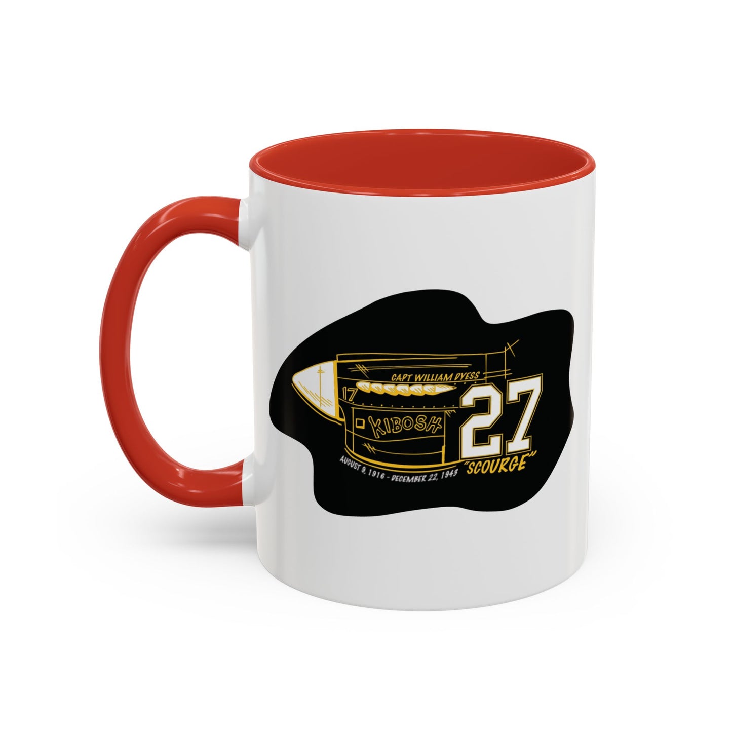 27'  WHITE Two-Tone Coffee Mug