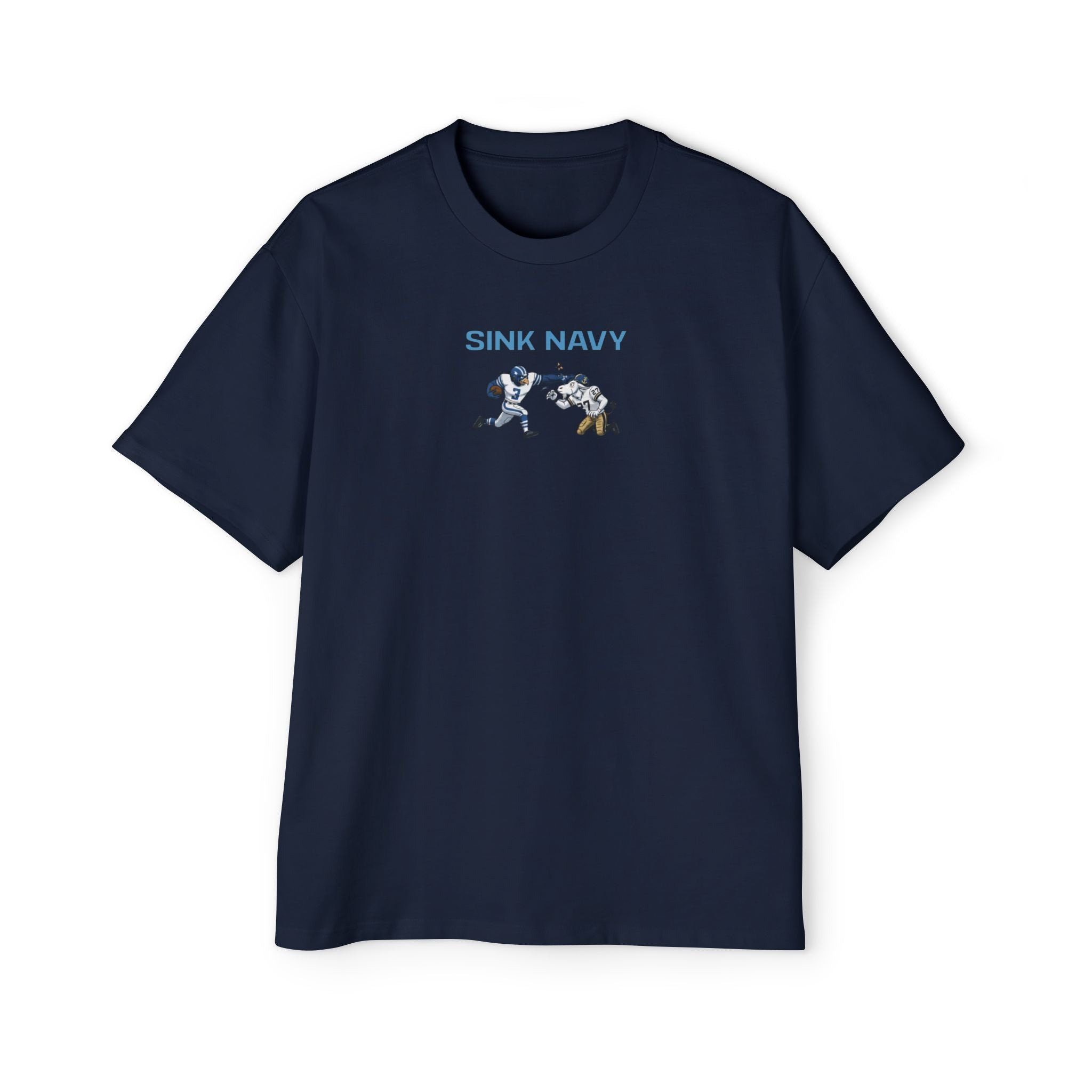 Sink Navy Oversized Tee - Comic Book Edition