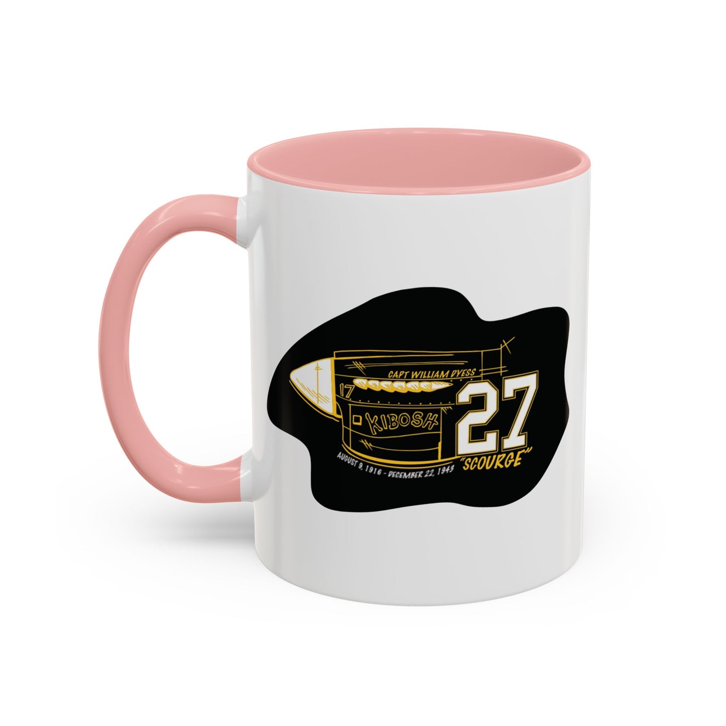 27'  WHITE Two-Tone Coffee Mug