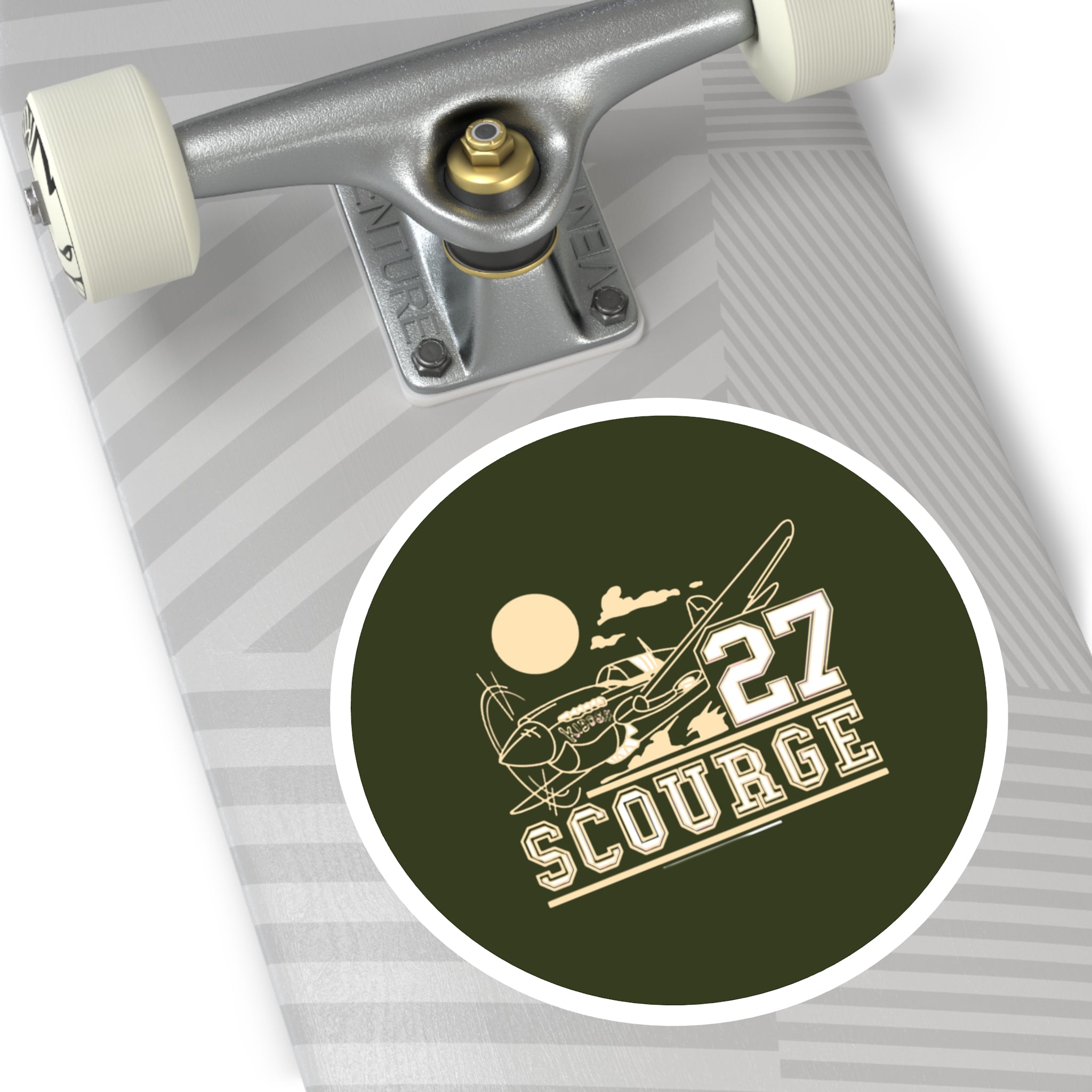 '27 SCOURGE Circular Sticker