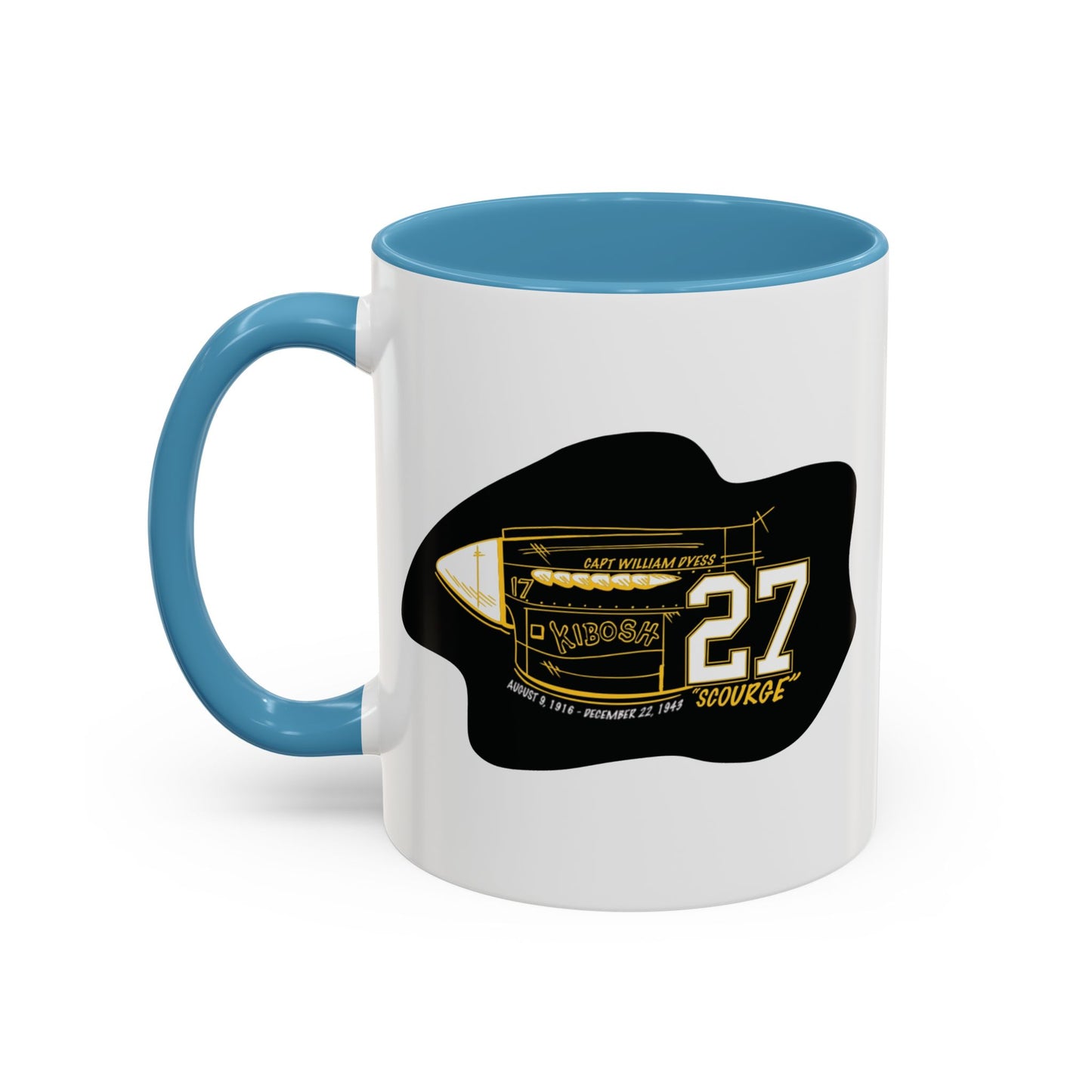 27'  WHITE Two-Tone Coffee Mug