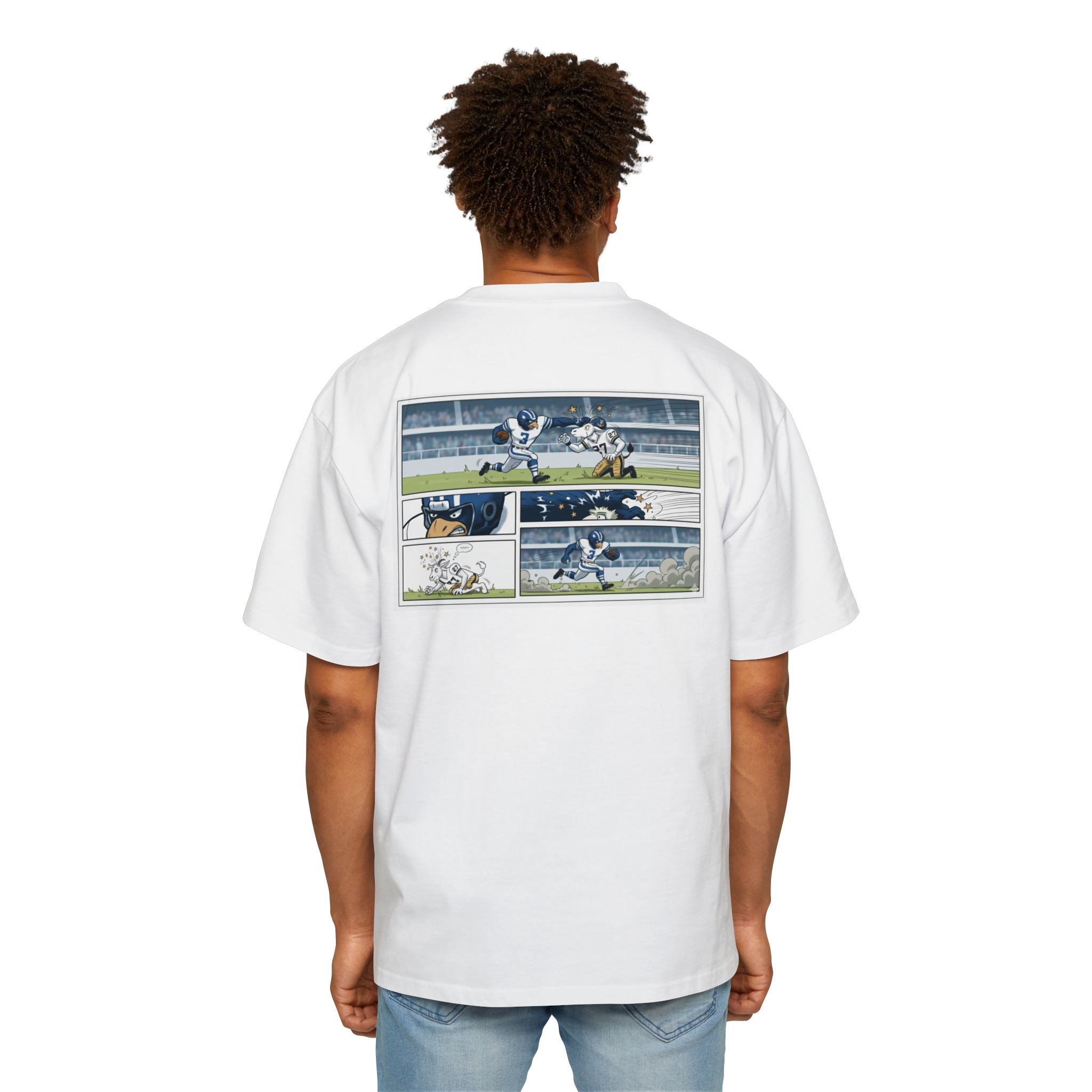 Sink Navy Oversized Tee - Comic Book Edition