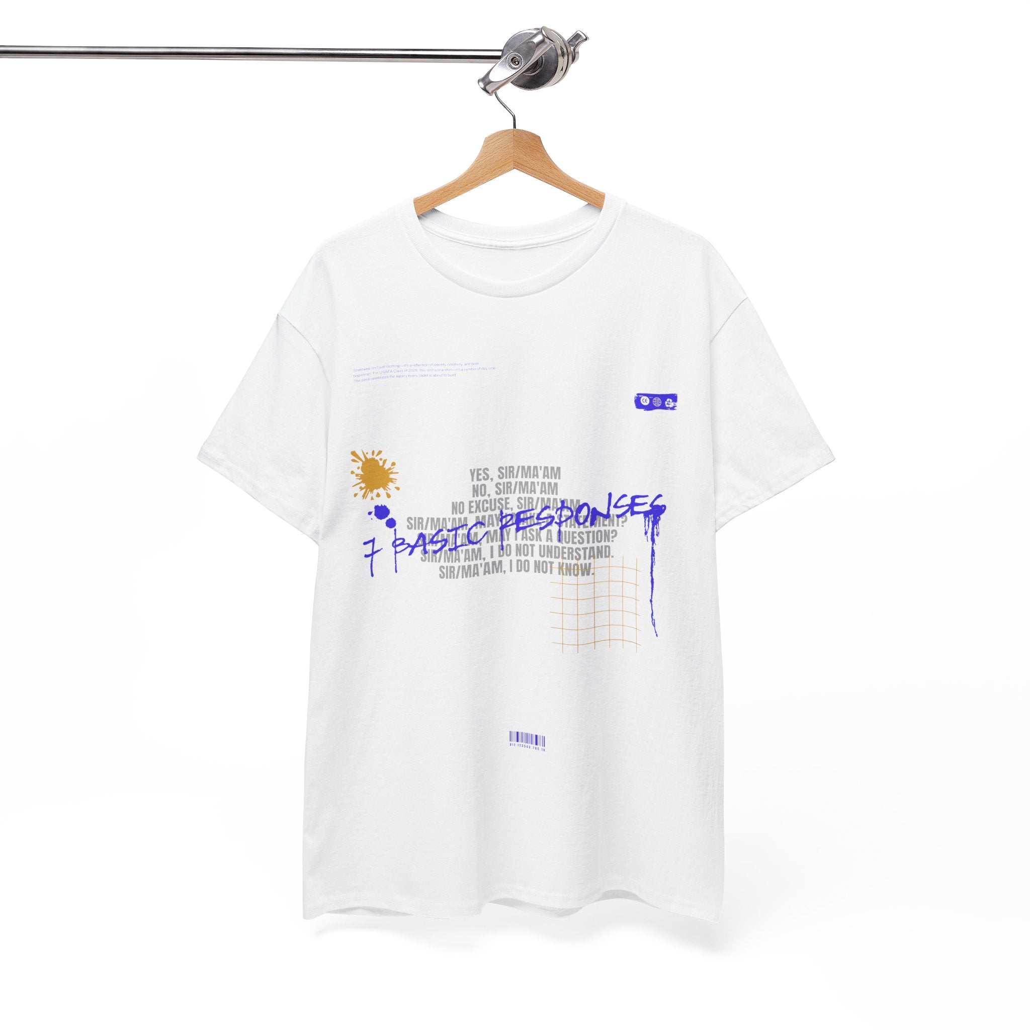 7 Basic Responses T-Shirt – Wild Blue Merch