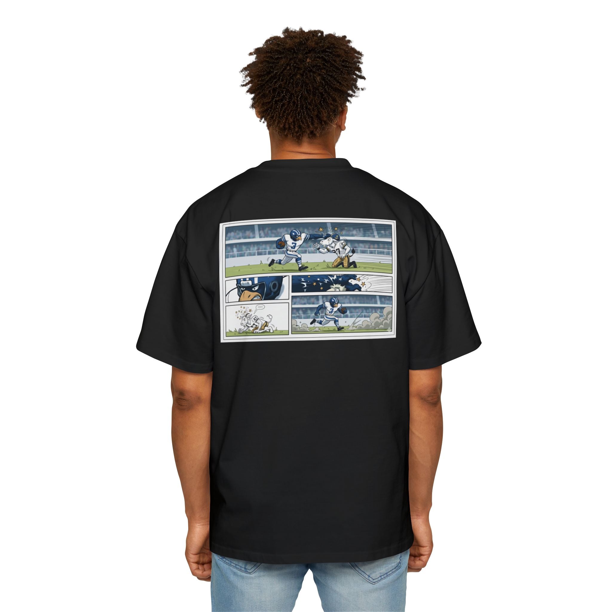 Sink Navy Oversized Tee - Comic Book Edition